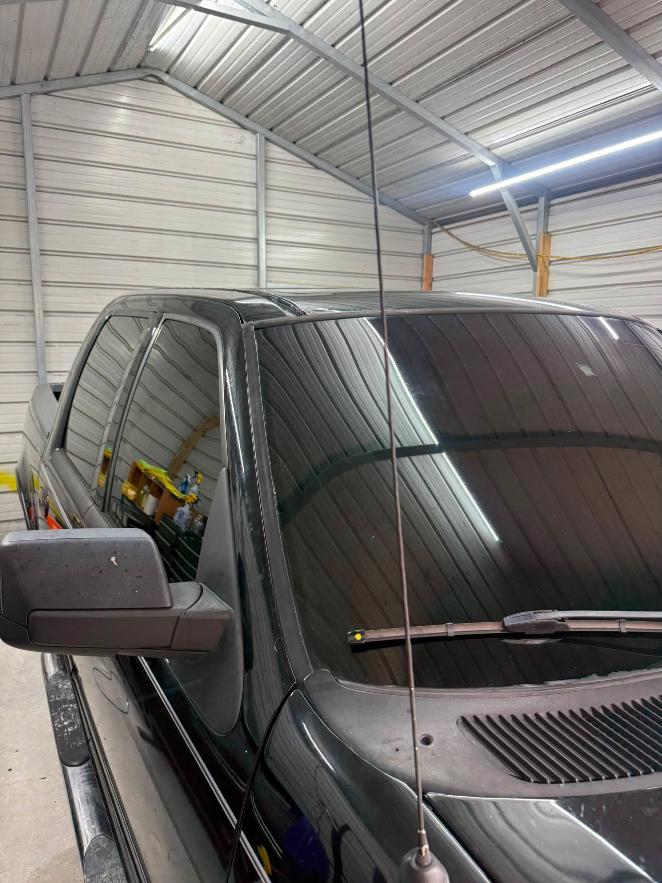 Black truck with fresh install